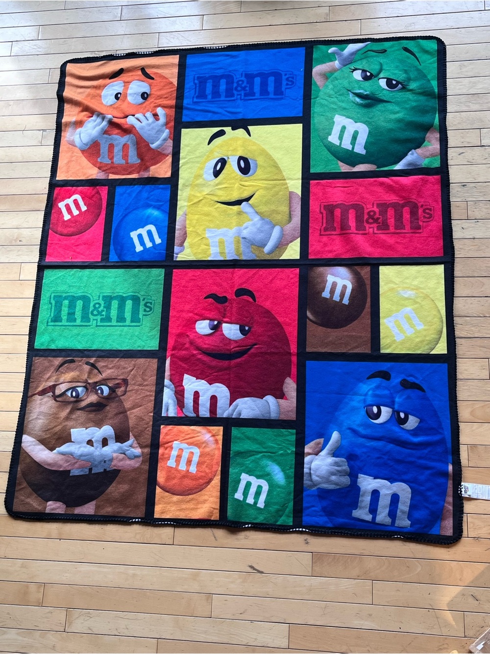 M&M's Colorful Character Throw Blanket